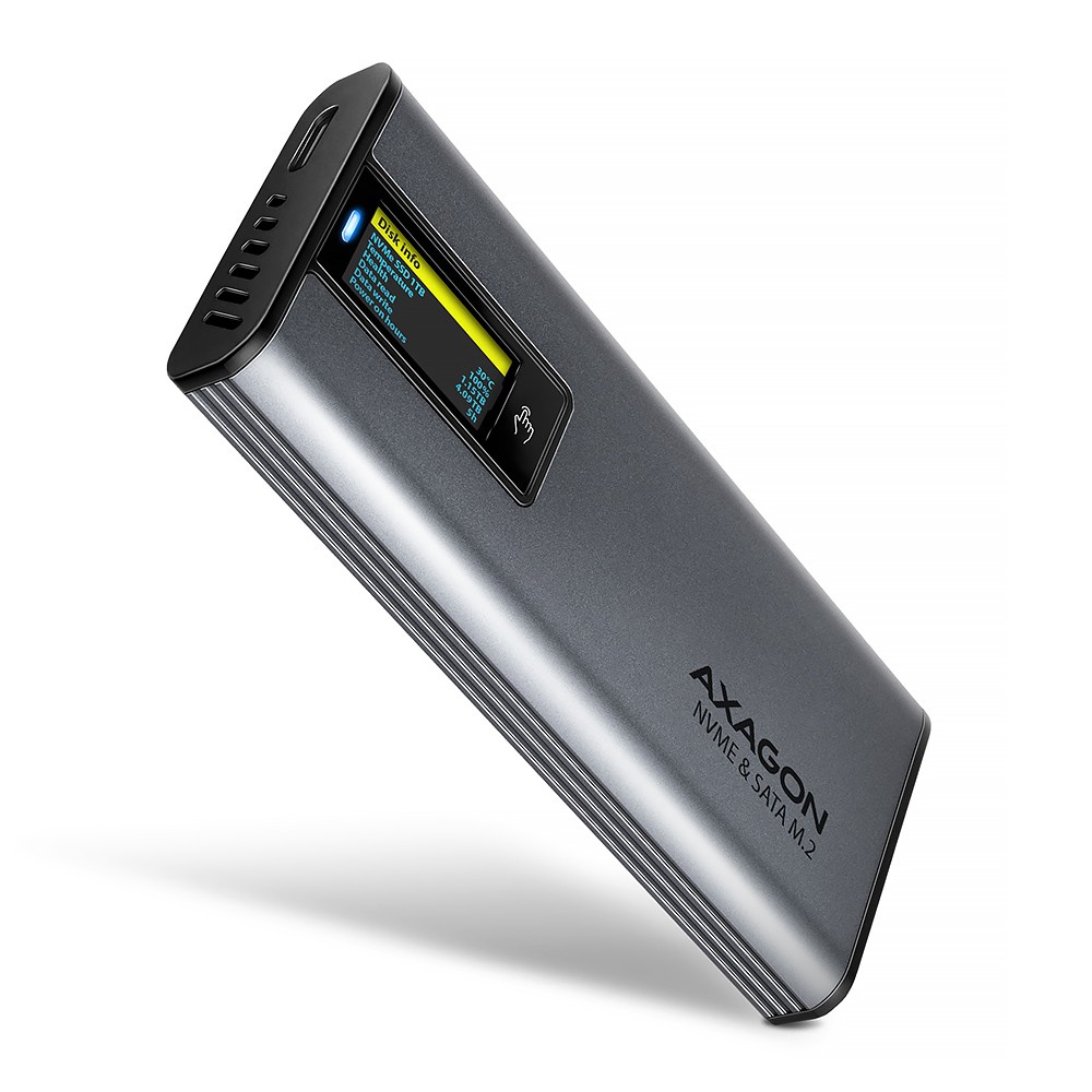 Axagon EEM2-SD2 SSD enclosure USB3.2