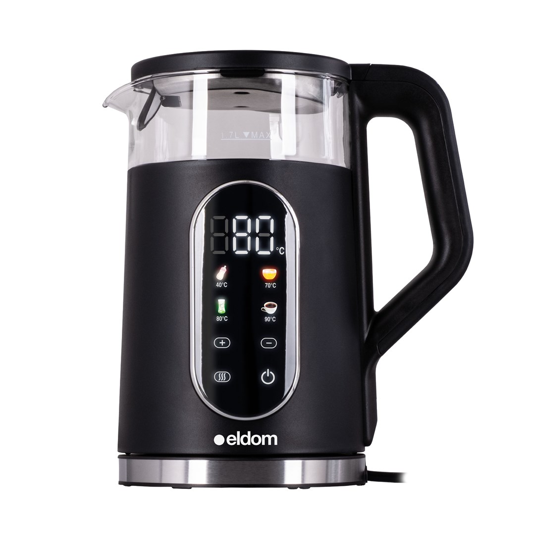 ELDOM CORDLESS KETTLE WITH TEMPERATURE CONTROL