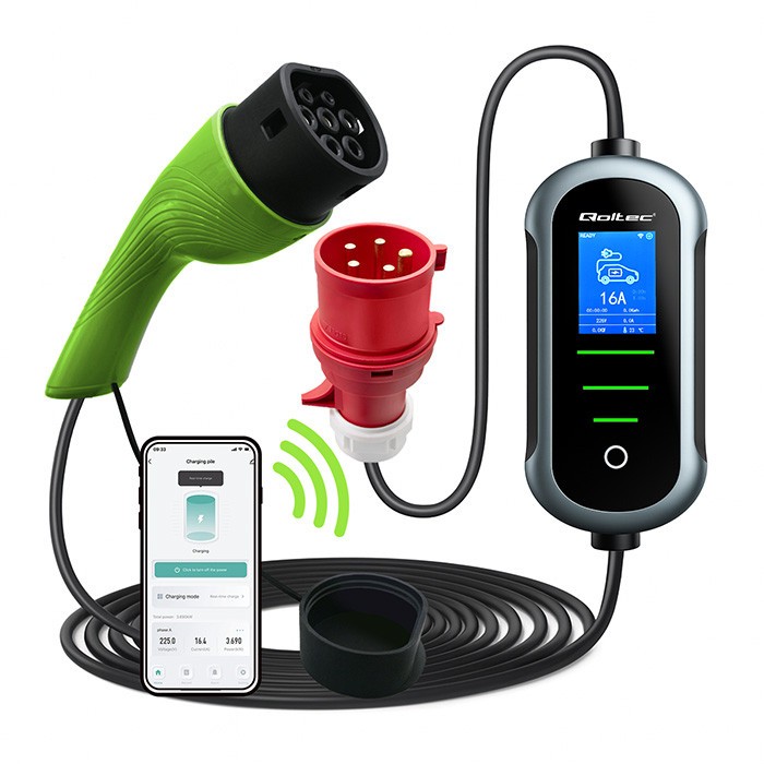 Qoltec EV electric car charger 11kW
