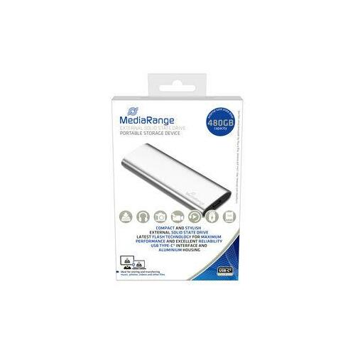 External SSD|MEDIARANGE|Read speed 450 MB/s|Write speed