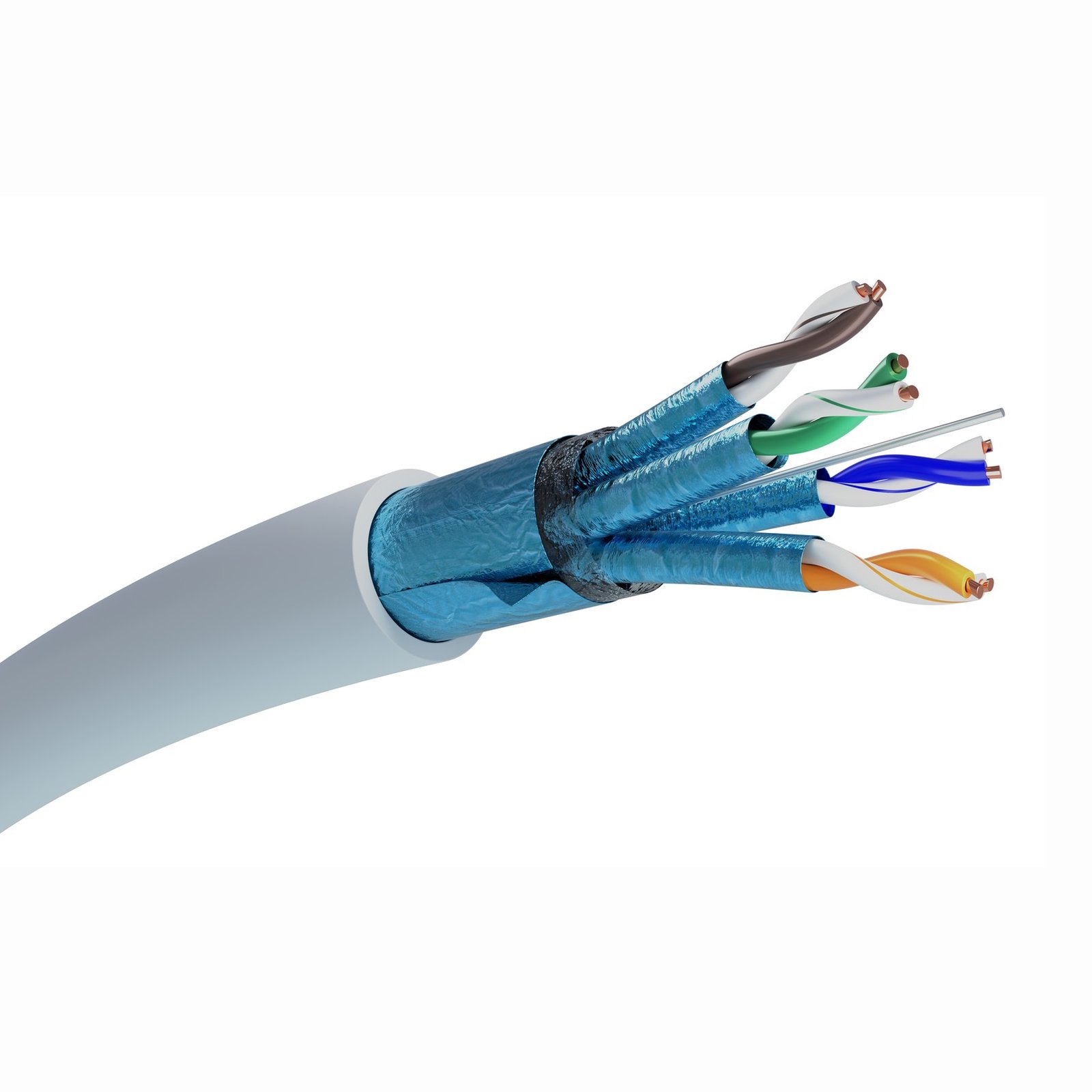Extralink CAT6A FFTP (F/FTP) Wewnętrzny |