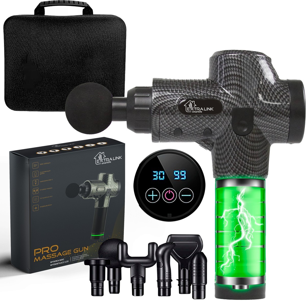 Extralink Massage Gun Pro | Pistolet