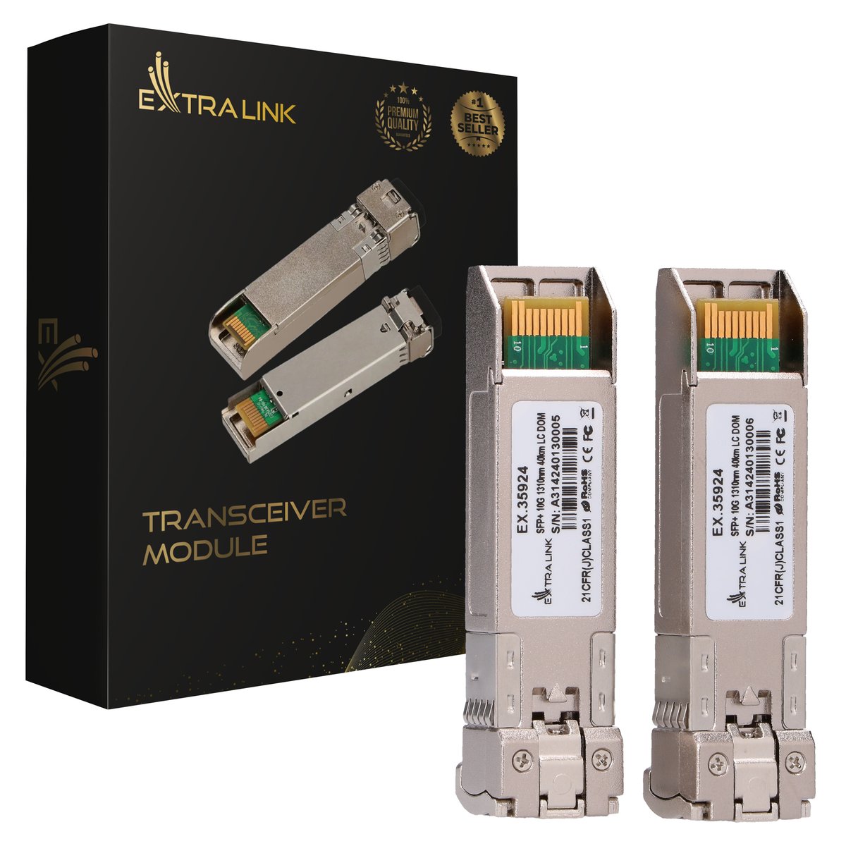 Extralink SFP+ 10G 2-pack | Moduł
