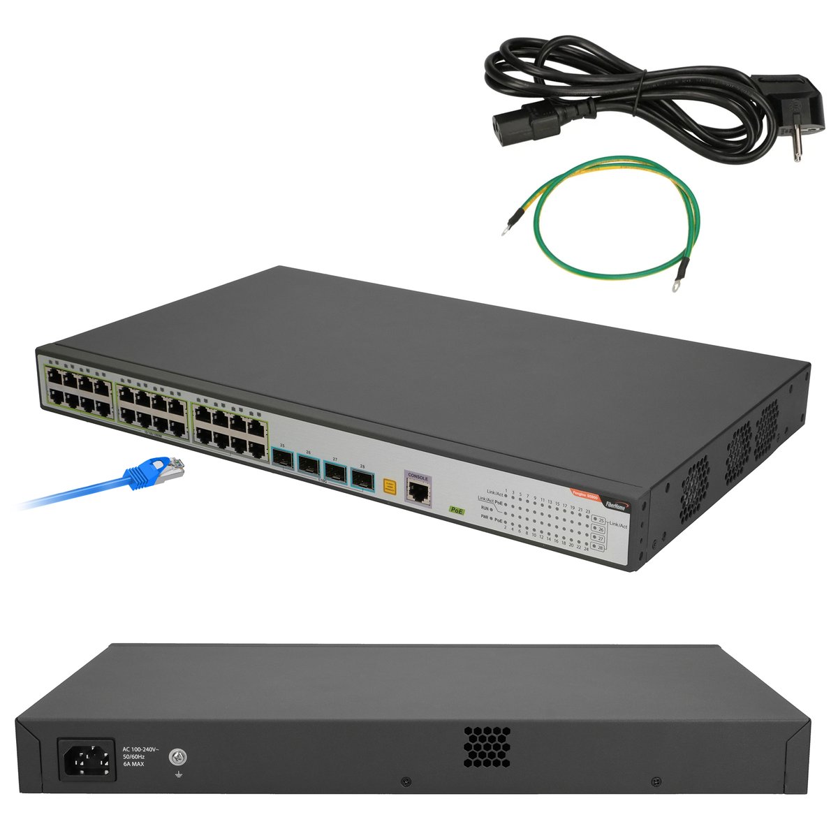Fiberhome S4820-28T-X-PE-AC | Switch | 24x