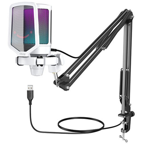 FIFINE A6TW Cardioid Wired Microphone with
