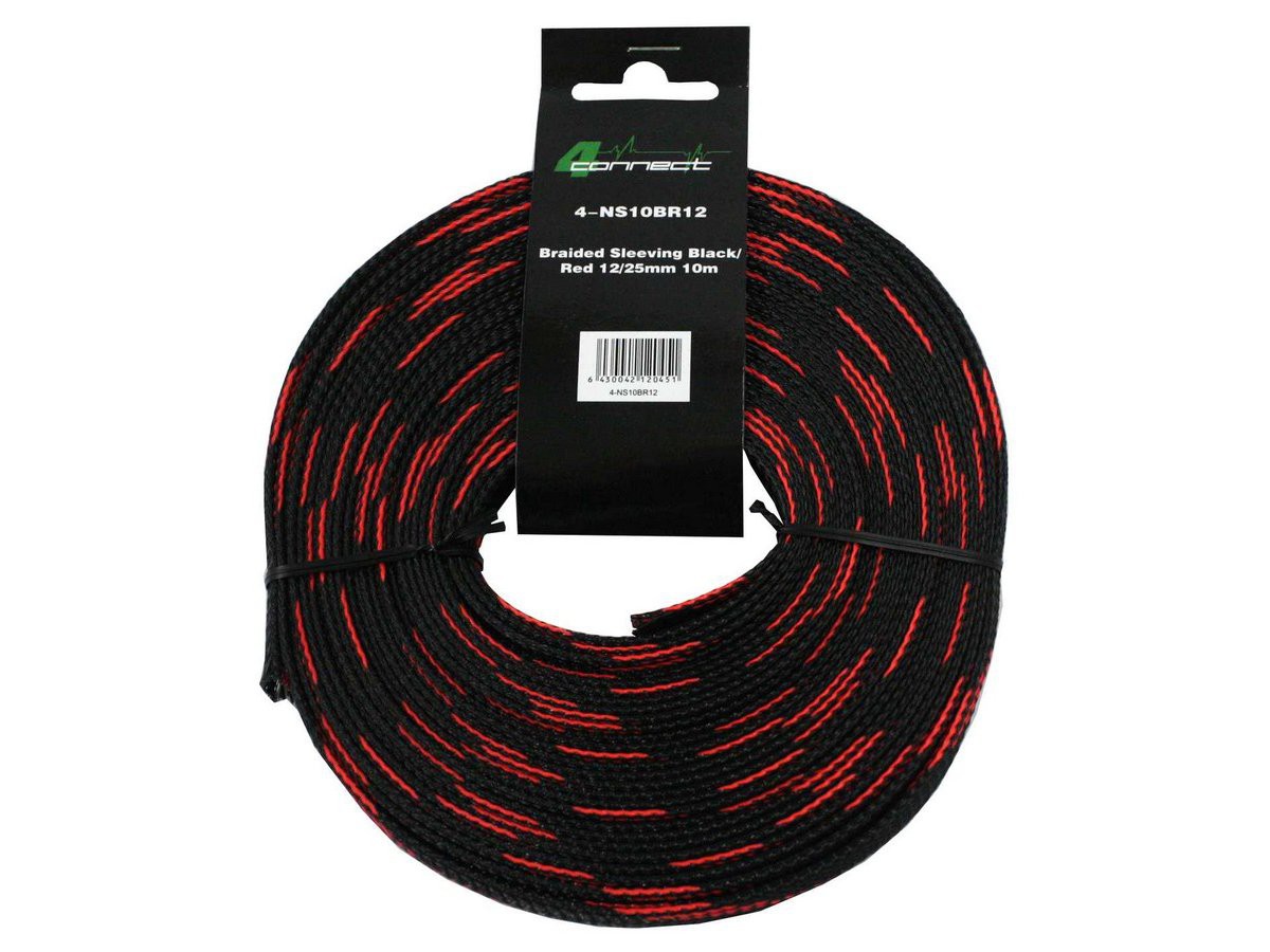 FOUR Connect 4-NS10BR12 nylonsock red/black 12/25mm