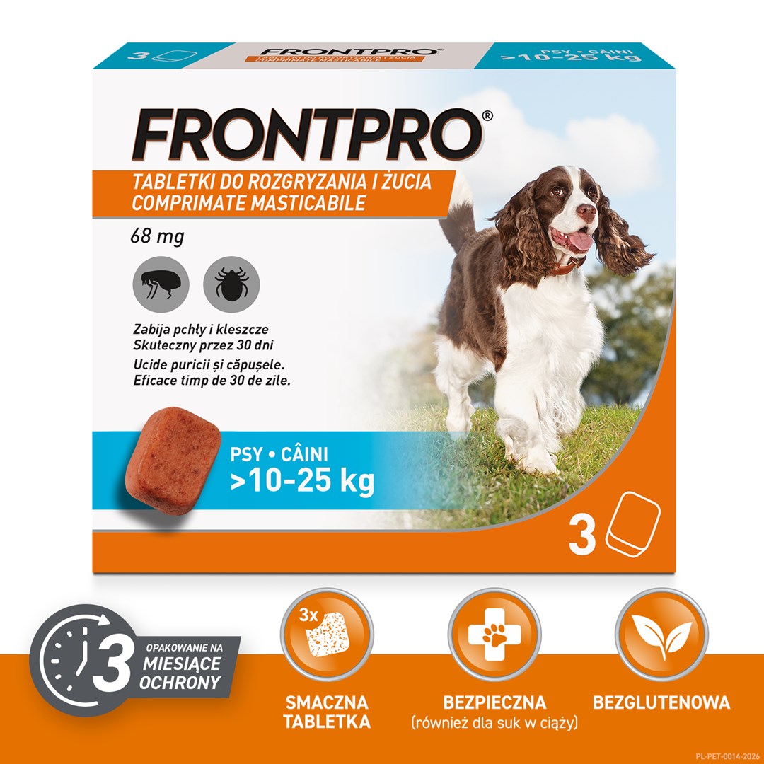 FRONTPRO Flea and tick tablets for
