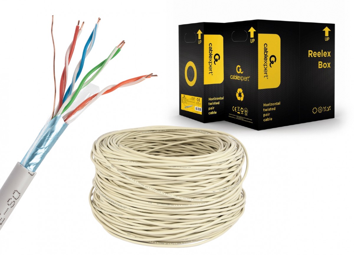 Gembird Cat5e, 305m networking cable Grey