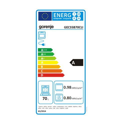 Plīts GORENJE GECS5B70CLI | GECS5B70CLI |
