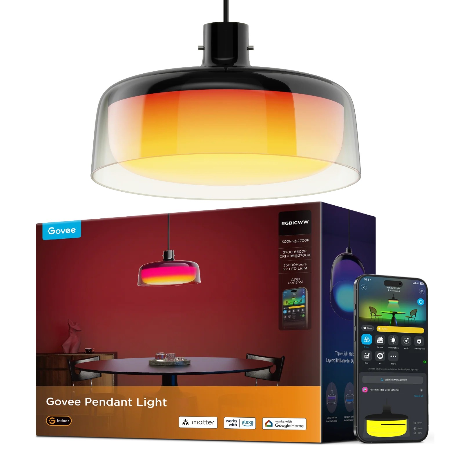 Govee H60C1 Pendant Light | Lampa