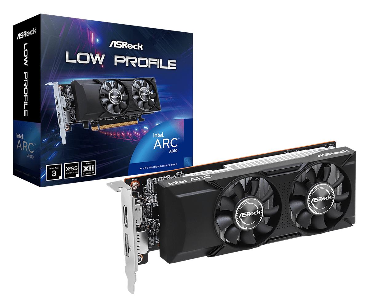 Graphics Card|ASROCK|Intel|Arc A310|2000 MHz|4 GB|GDDR6|64 bit|PCI