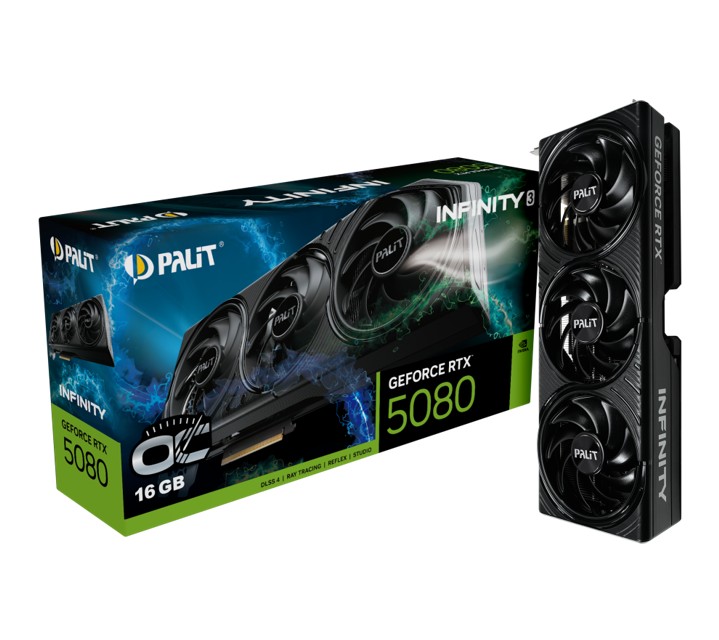 Graphics Card|PALIT|NVIDIA|GeForce RTX 5080|2295 MHz|16 GB|GDDR7|256