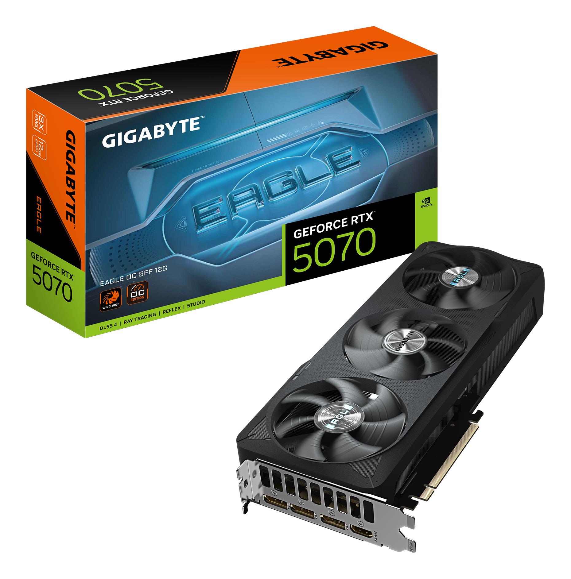 Graphics Card|GIGABYTE|NVIDIA GeForce RTX 5070|12 GB|GDDR7|192
