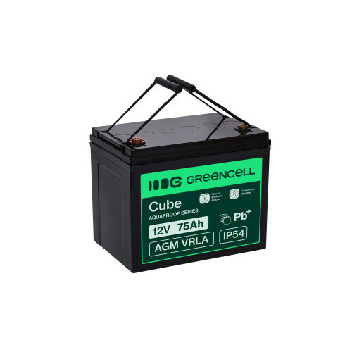 Green Cell CUBE AGM IP54 12V