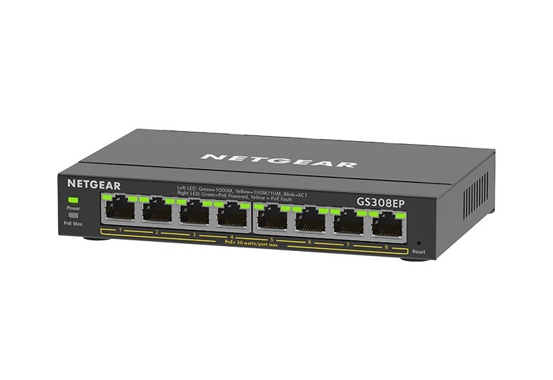 NETGEAR 8-Port Gigabit Ethernet PoE+ Plus