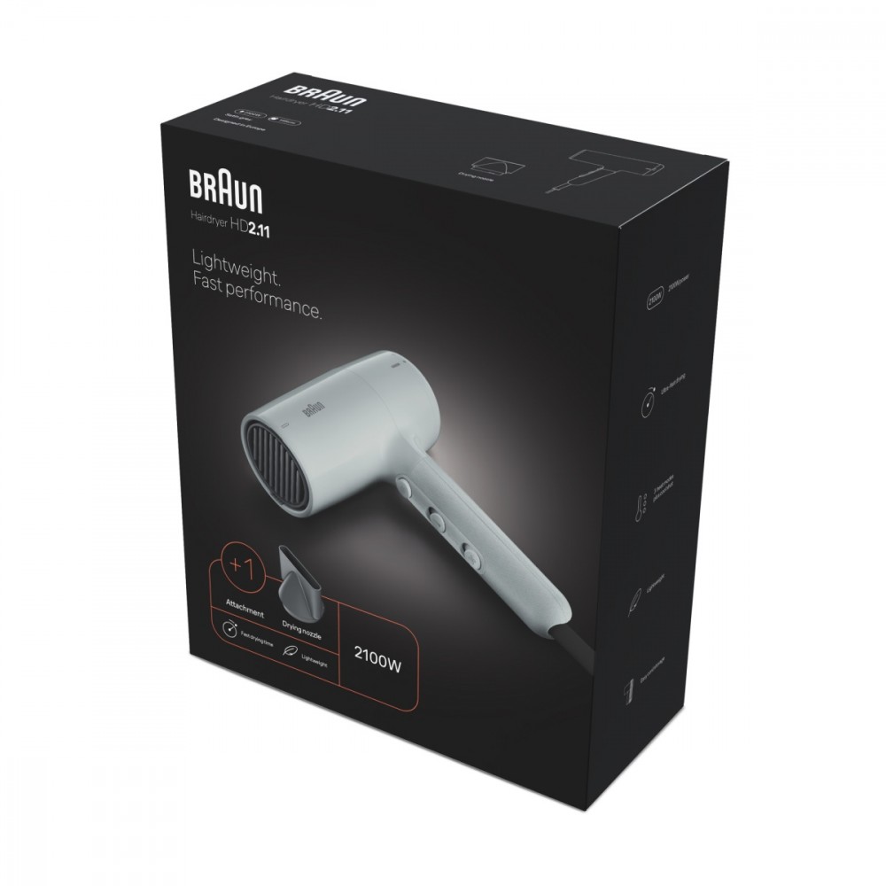 BRAUN Hair dryer 2100W HD211E |