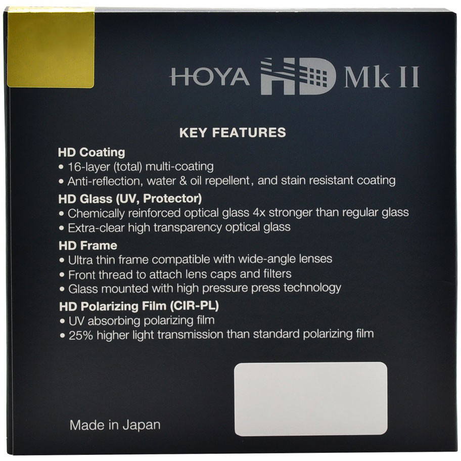 Hoya Filters Hoya filter circular polarizer