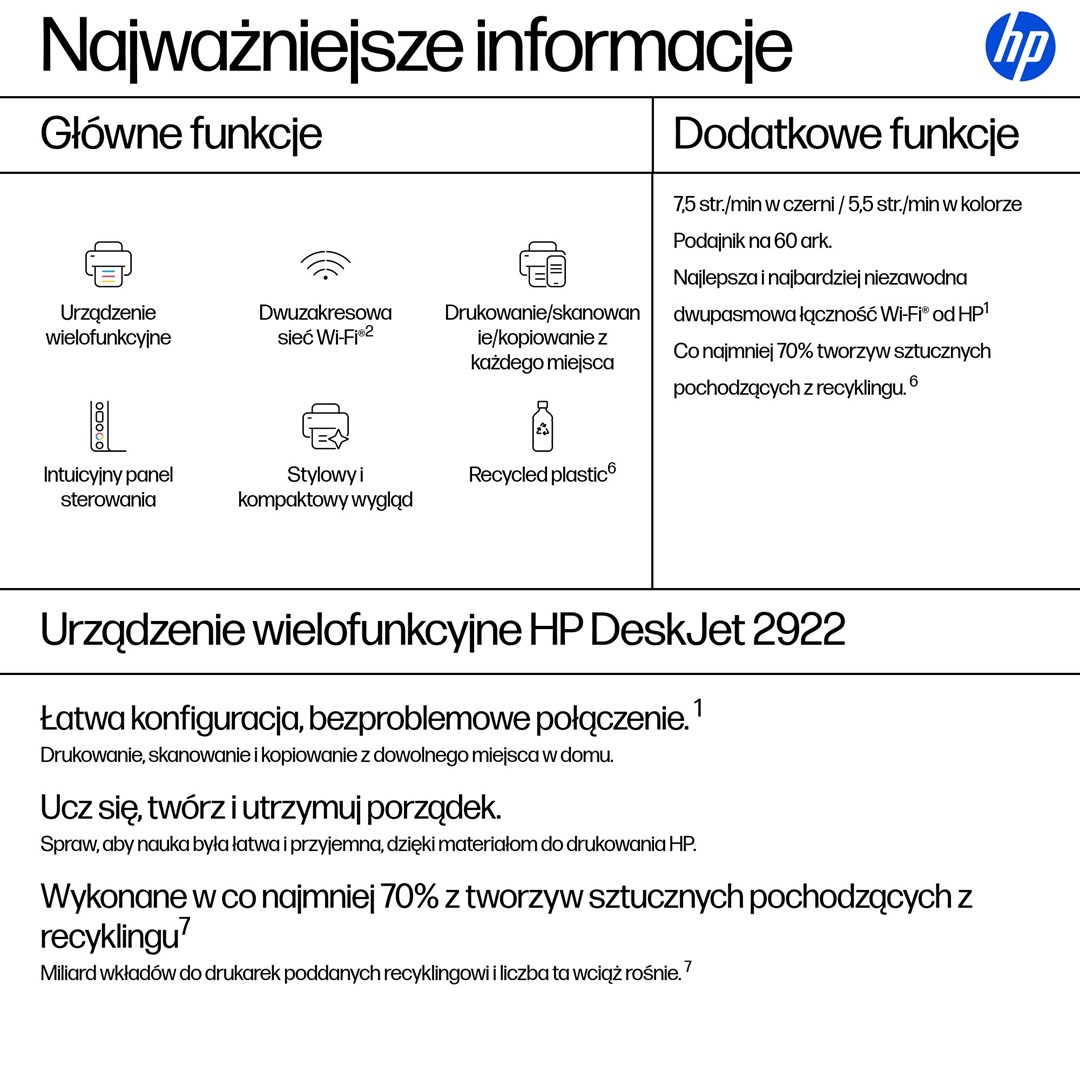 Hewlett-Packard HP DeskJet 2922 Wireless All-in-One