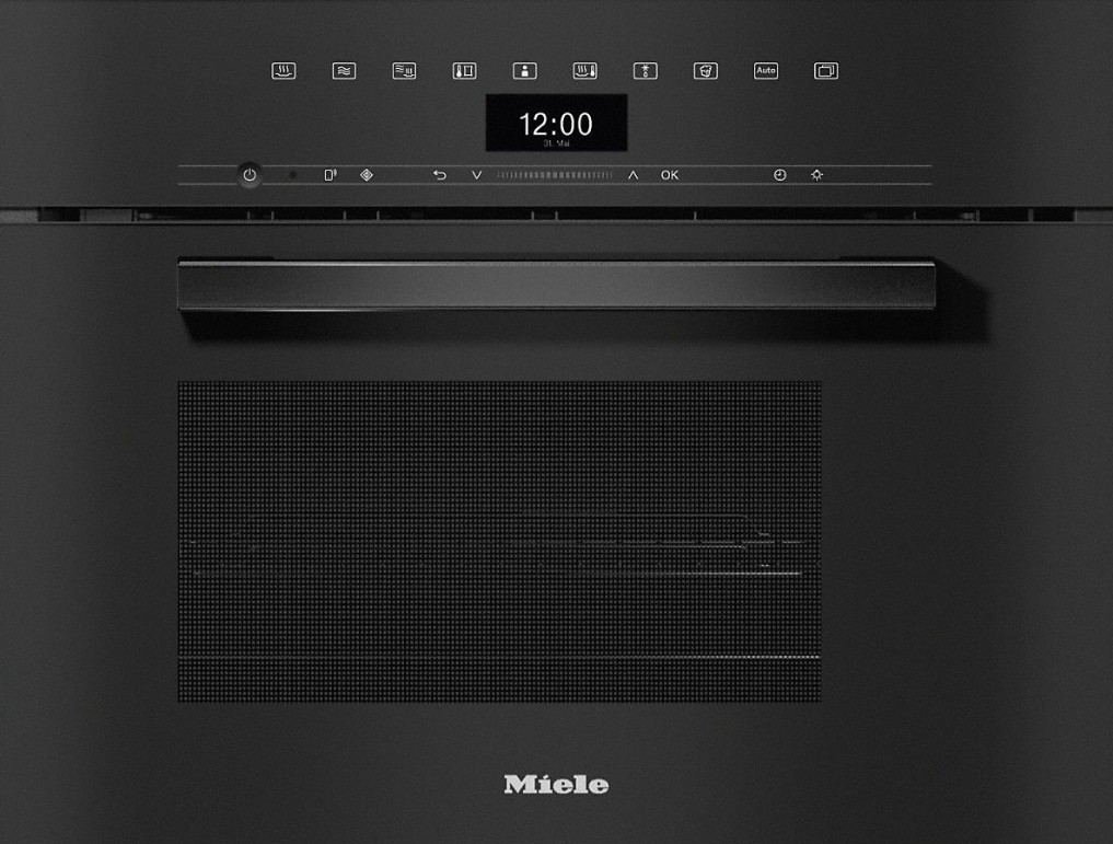 Įmontuojama kompaktiška garinė orkaitė Miele DGM
