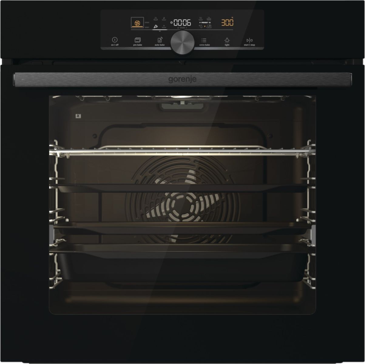 Įmontuojama orkaitė Gorenje BPS6747A06BG, su pirolize