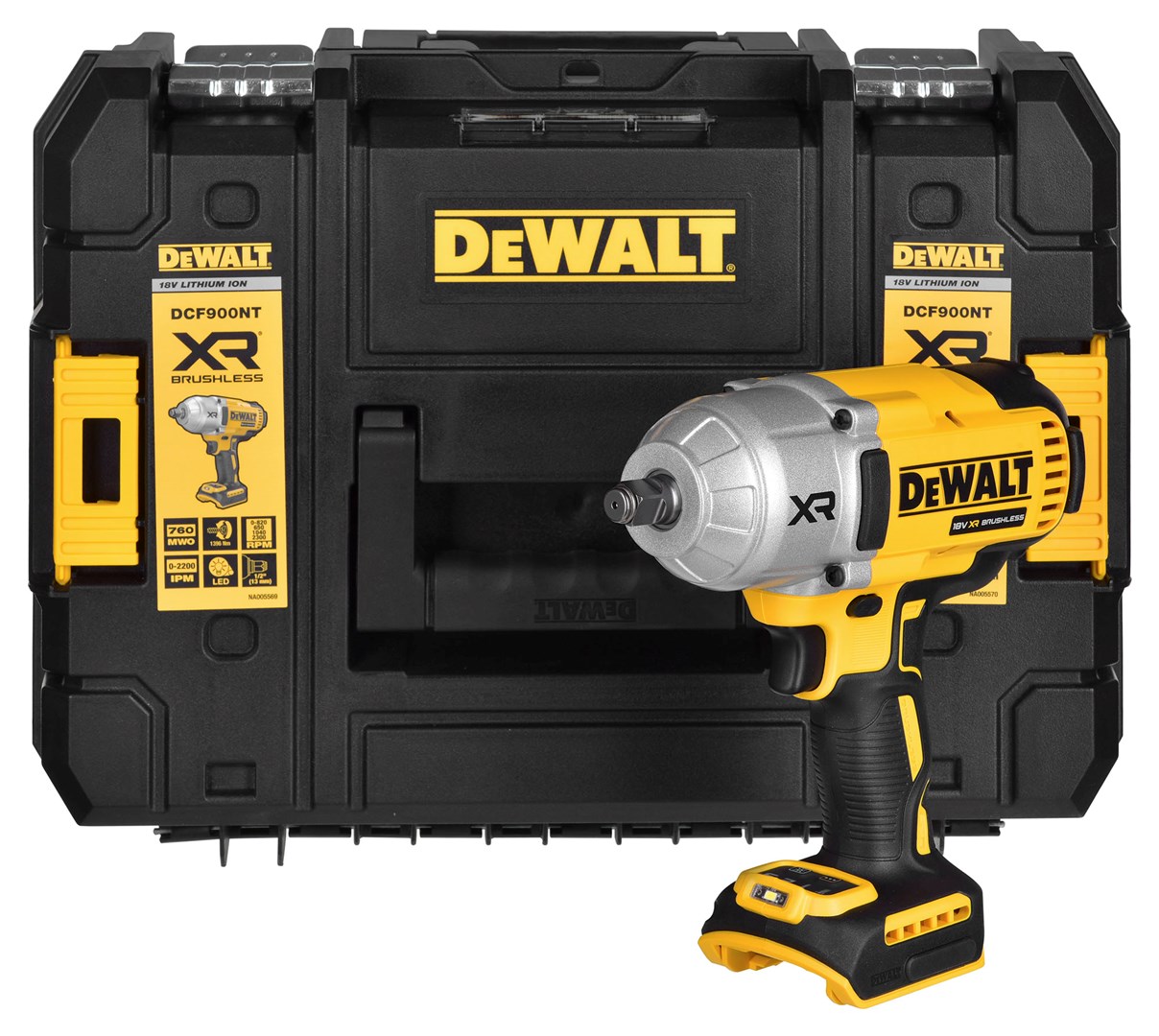 Impact wrench without battery and charger
