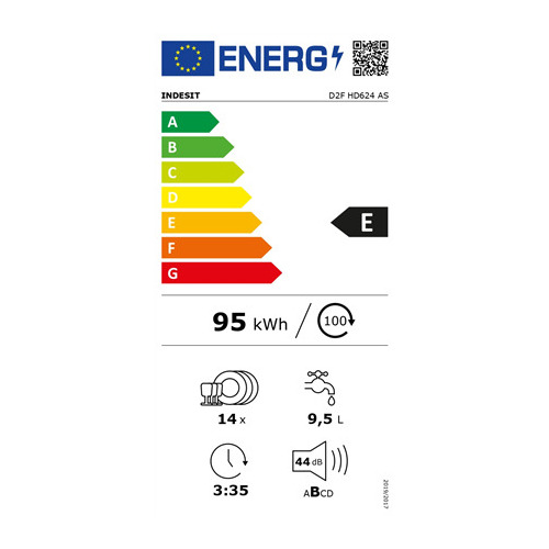 INDESIT Dishwasher | D2F HD624 AS