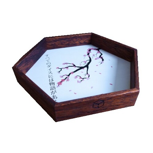 Q-Workshop Kanji Wooden Dice Tray |