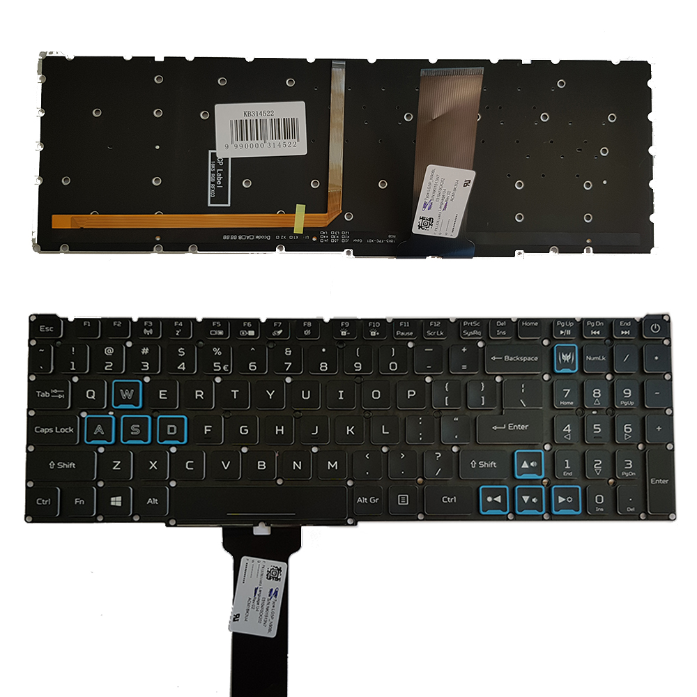 Keyboard AACER PH315-52 PH317-53 PH317-53-7777 , US