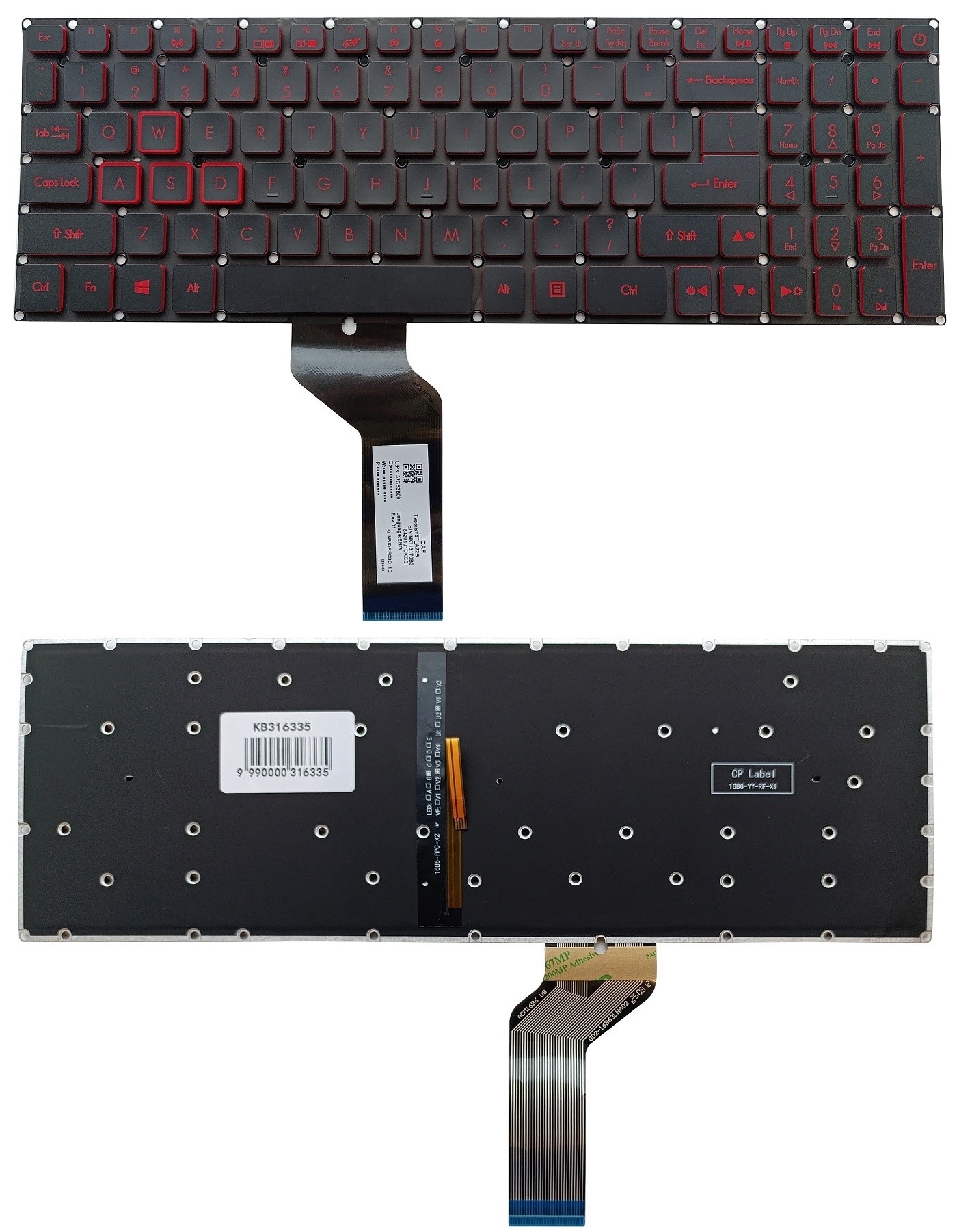 Keyboard ACER: Nitro AN515-51, AN515-52, AN515-53