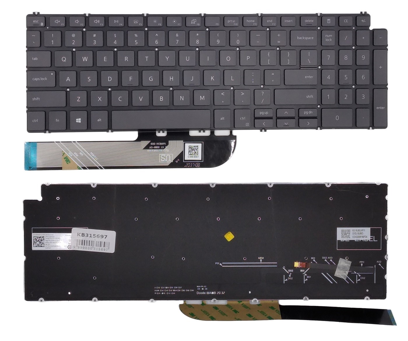 Keyboard DELL Inspiron 5584, 5590, 5593