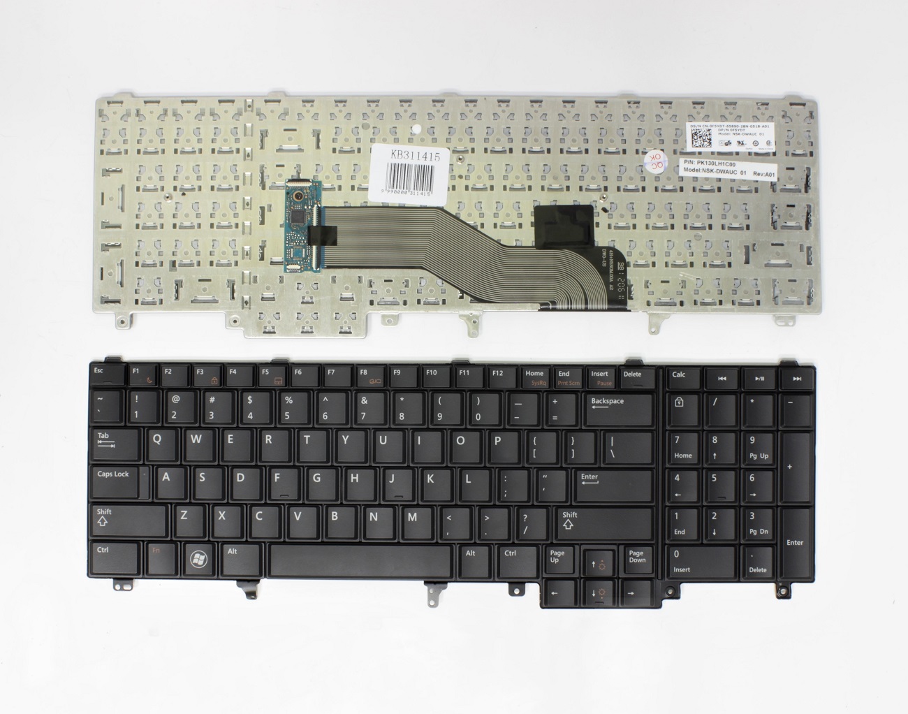 Keyboard DELL Latitude: E5520, E5520m, E5530