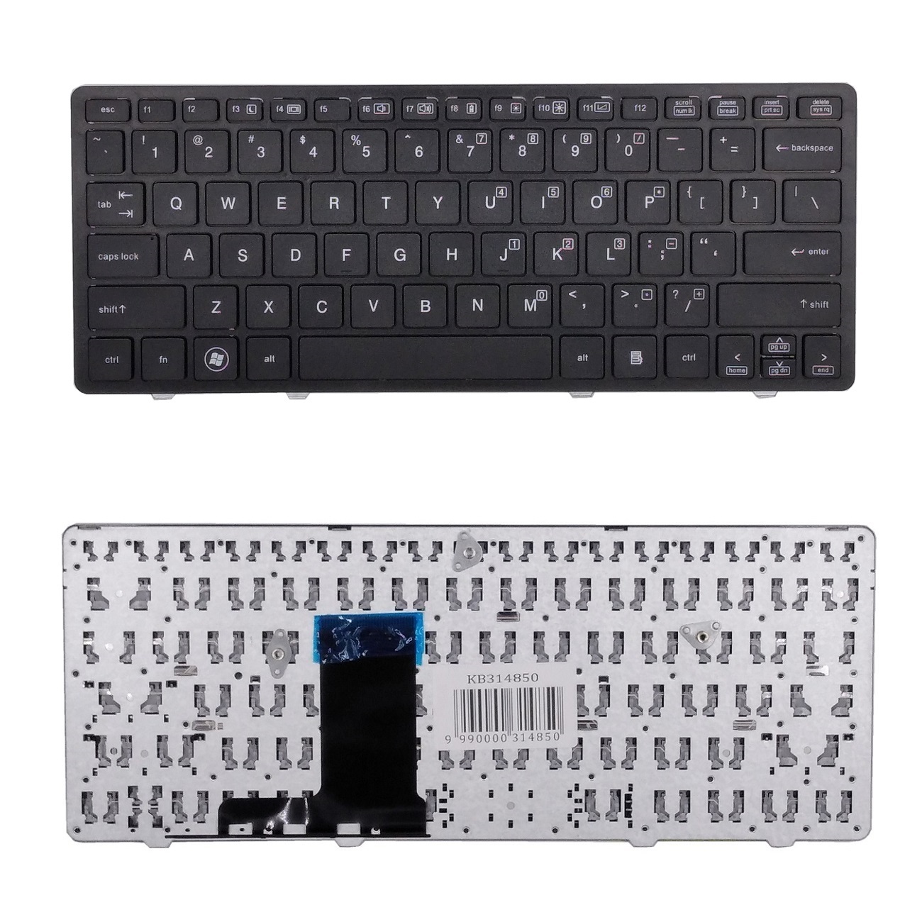 Keyboard HP Elitebook 2560P, with frame