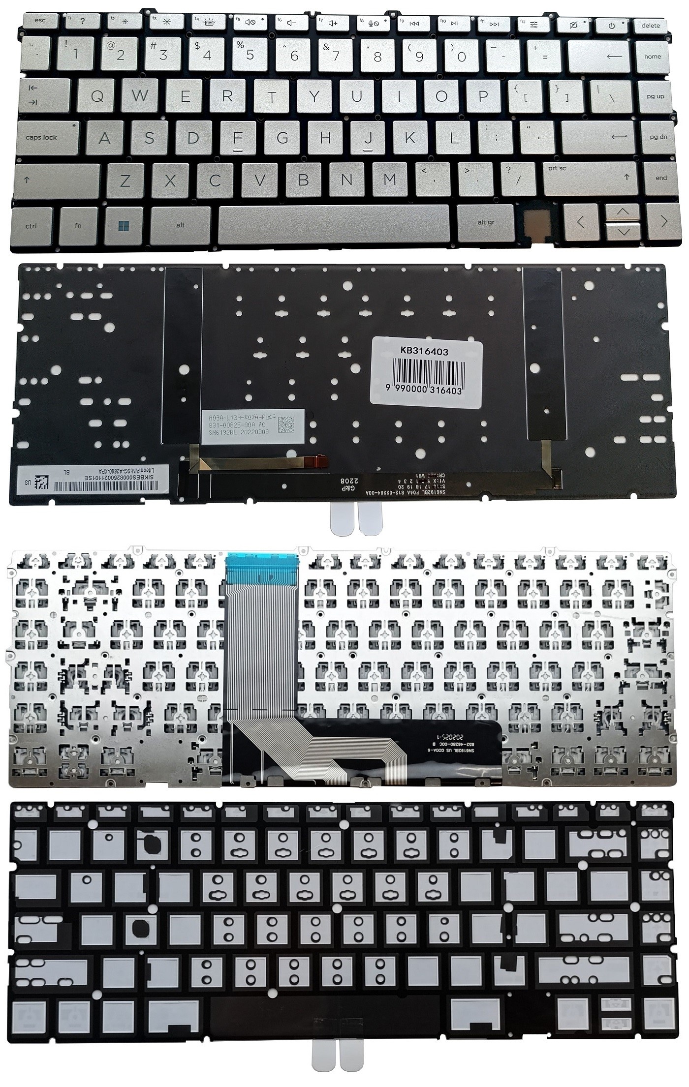 Keyboard HP Envy 15-EP, 15T-EP, with