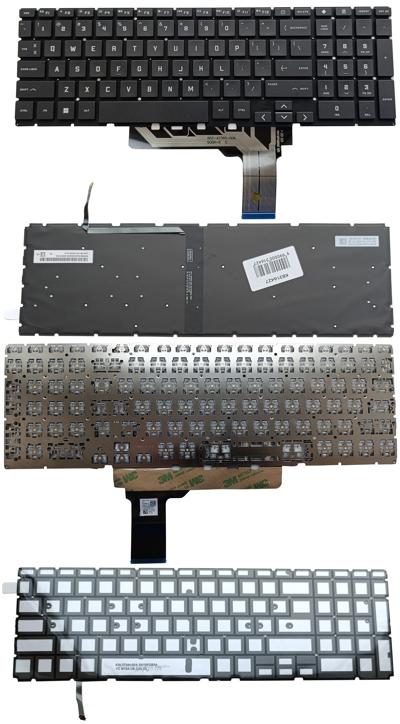 Keyboard HP Victus 16-R, 16-E, 16-D