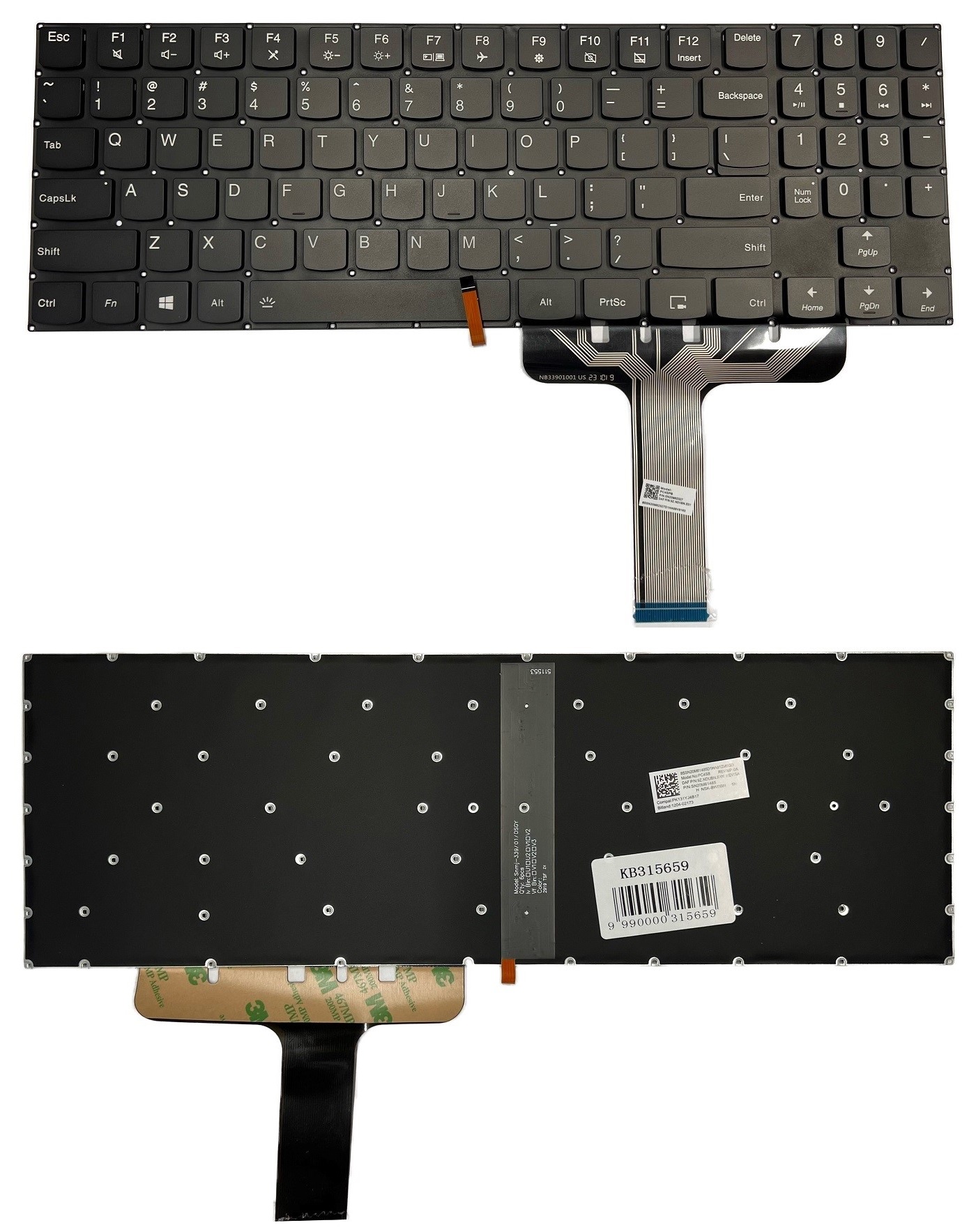 Keyboard LENOVO Legion Y530, with white