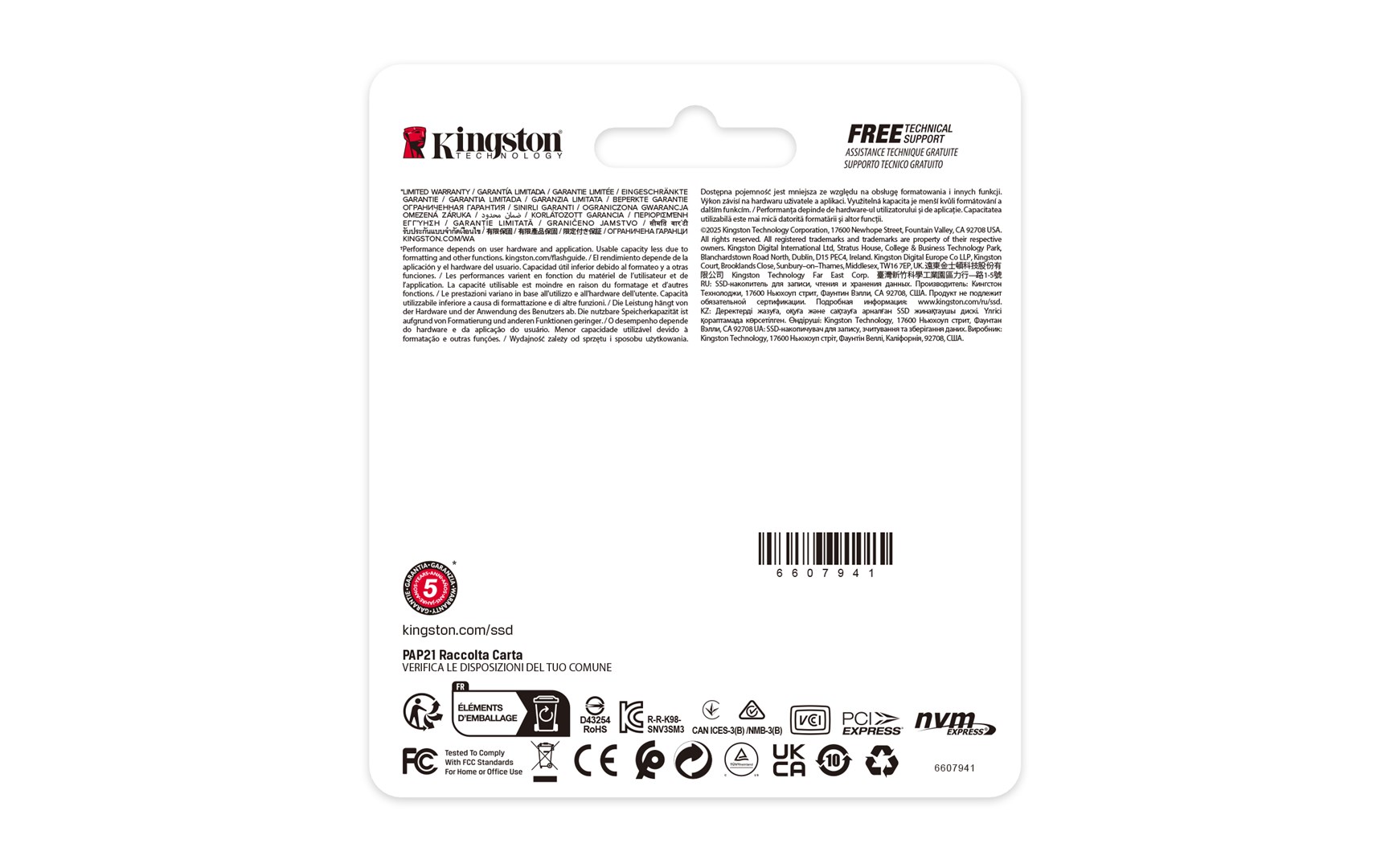 Kingston SSD Disk NV3 2TB M