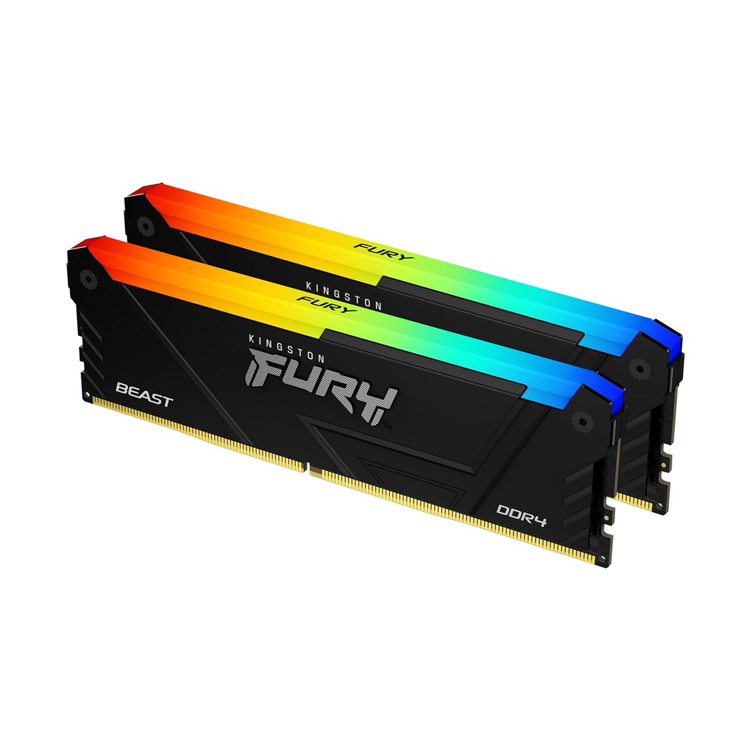 Kingston FURY Beast/DDR4/32GB/3200MHz/CL16/2x16GB/RGB/Black | KF432C16BB2AK2/32 |