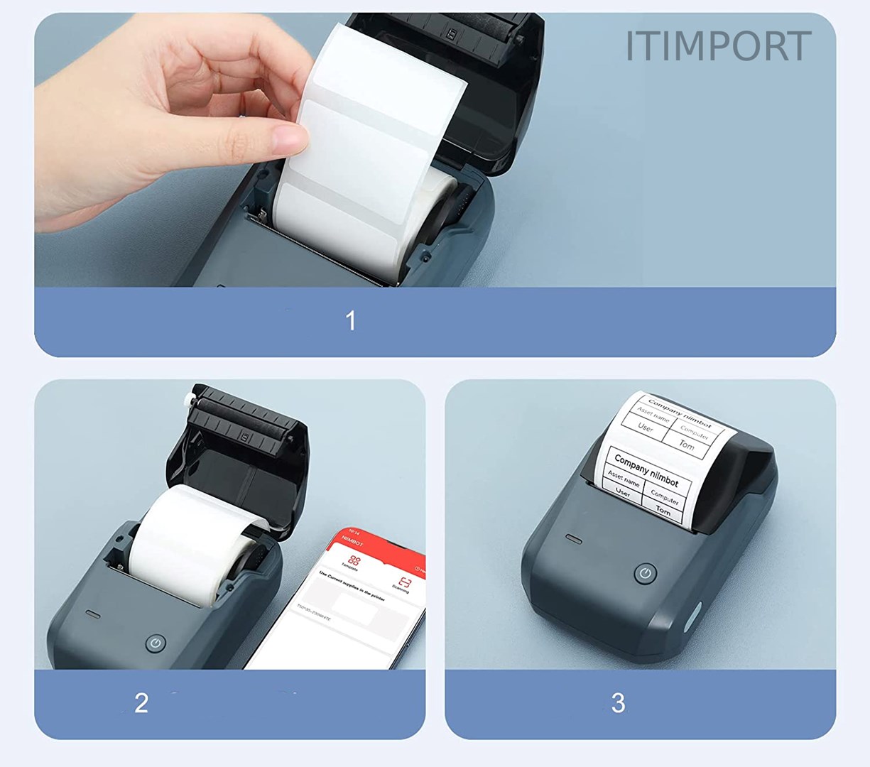 Label Printer NIIMBOT B1,Grey |