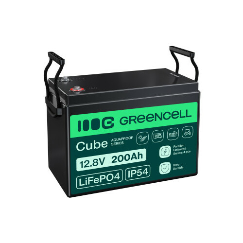 Green Cell LiFePO4 battery 200Ah 12V/12