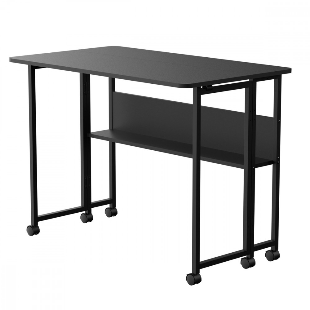Maclean folding desk table mblack MC-126