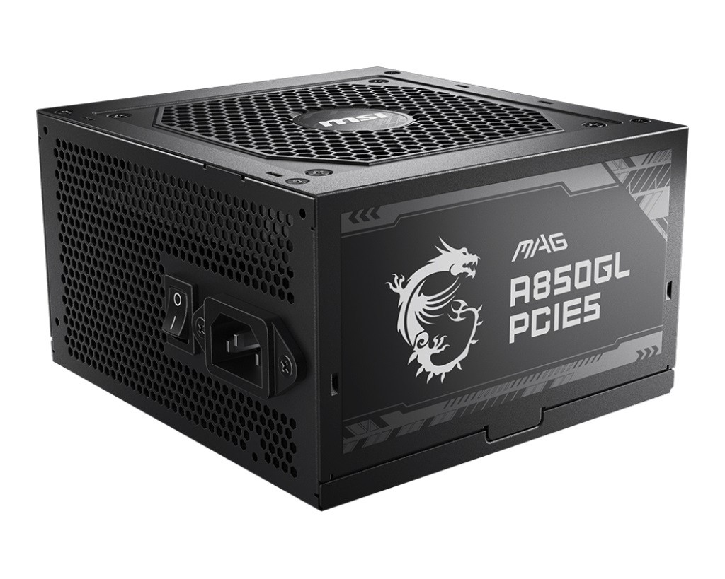 Power Supply|MSI|850 Watts|Efficiency 80 PLUS GOLD|PFC