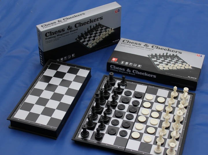 Magnetic Large Size Chess and Checker