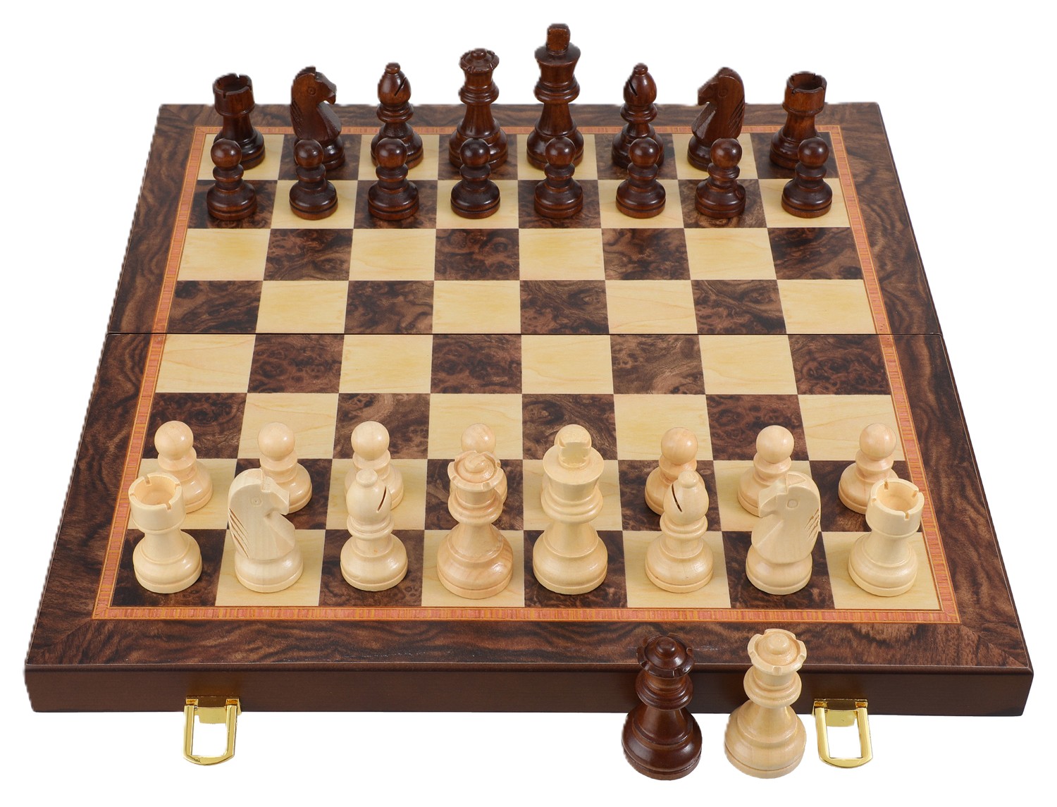 Magnetic Walnut Staunton Series Folding Wooden