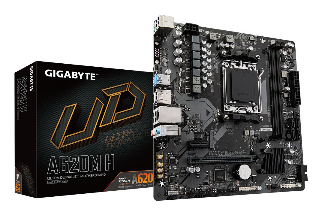 Mainboard|GIGABYTE|AMD A620|Socket AM5|micro ATX|RAM DDR5-SDRAM|2xSlots|1xPCI Express