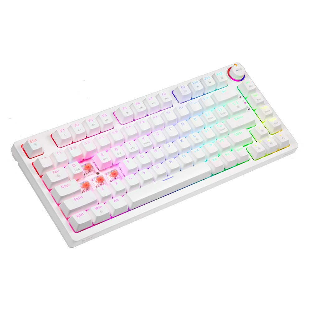 SAVIO PHENIX WHITE Wireless Mechanical Keyboard