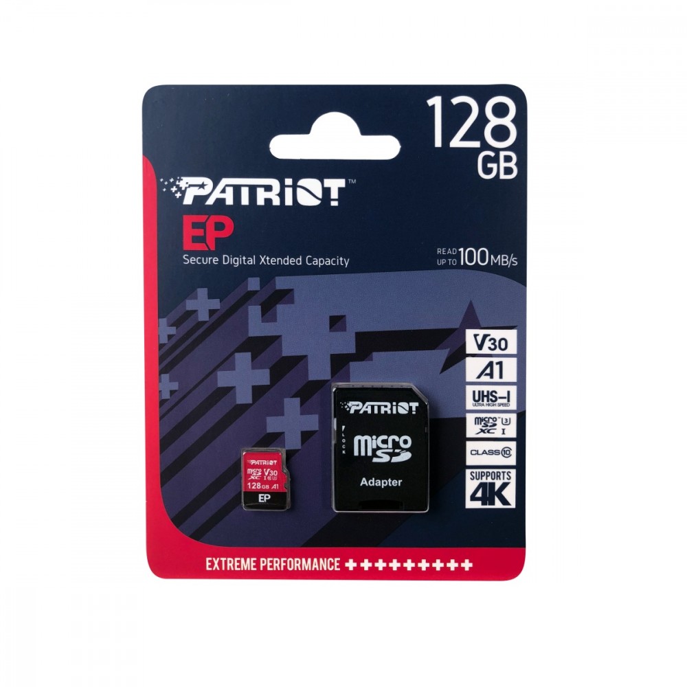 PATRIOT Memory card microSDXC 128GB V30