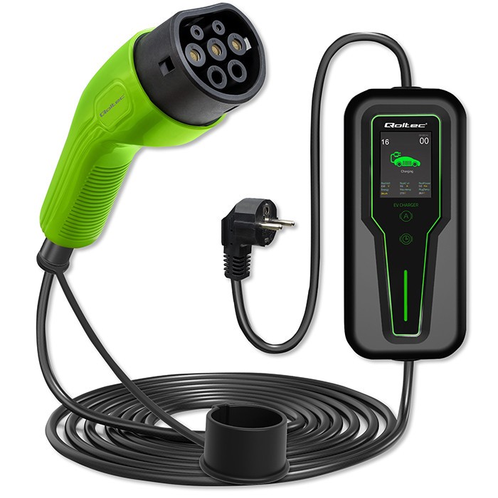 Qoltec Mobile charger for EV 2in1