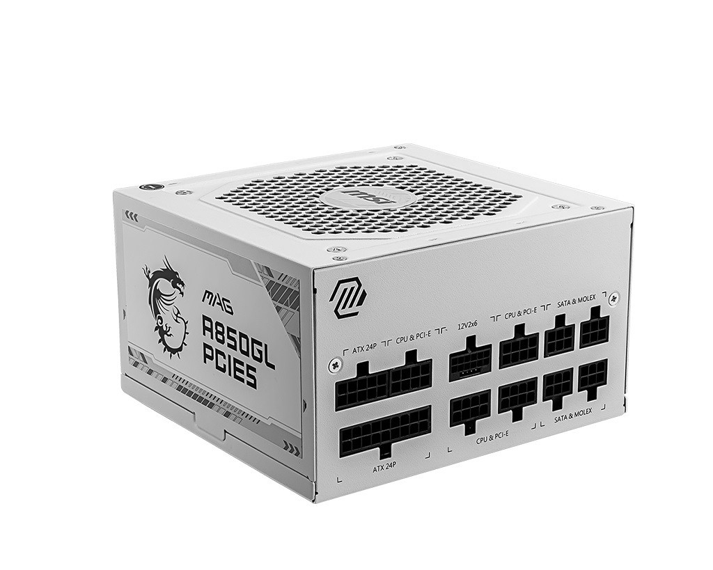 MSI MAG A850GL PCIE5 WHITE power