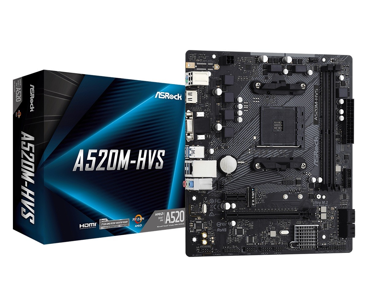 Asrock A520M-HVS AMD A520 Socket AM4