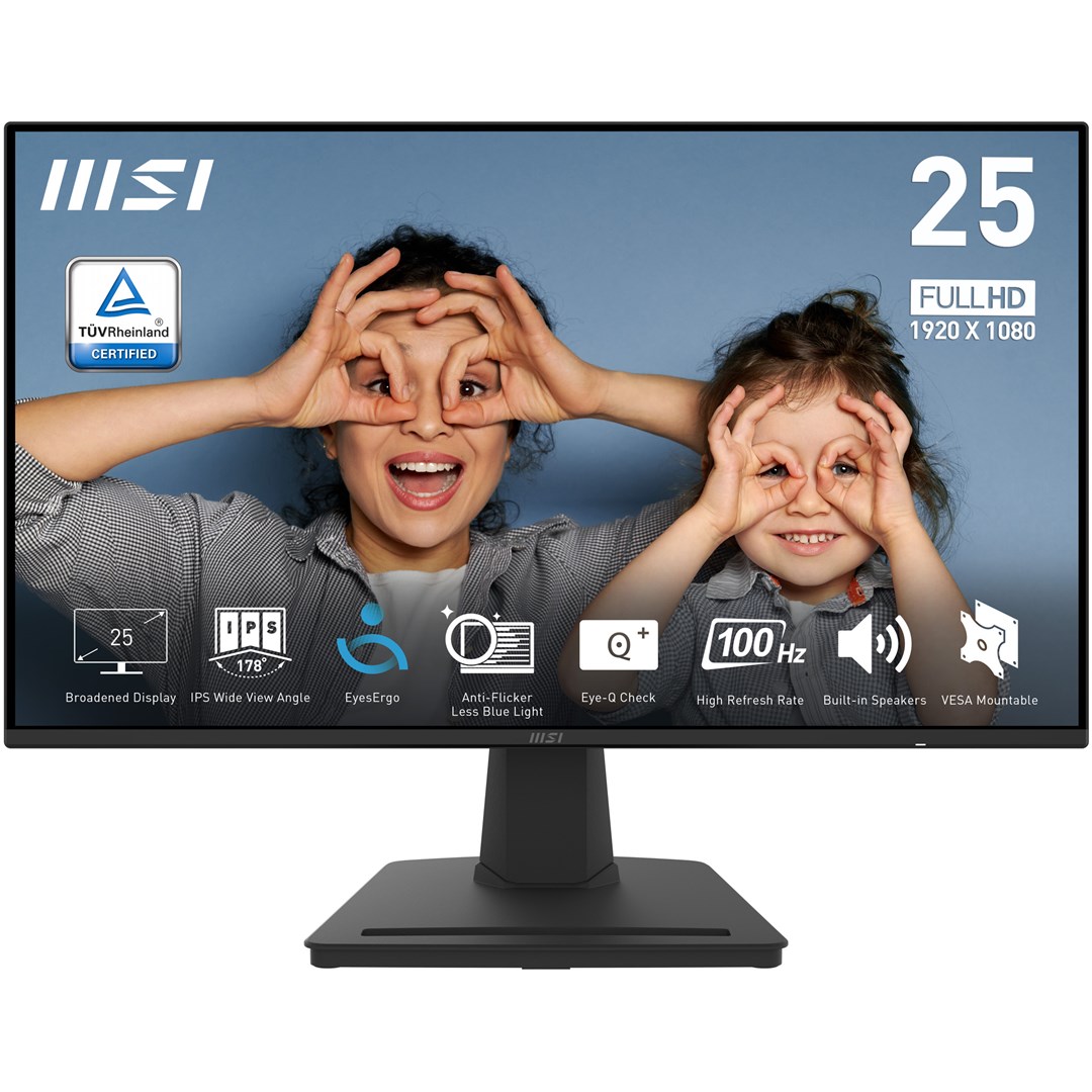 LCD Monitor|MSI|PRO MP252|24.5"|Panel IPS|1920x1080|16:9|100Hz|Matte|1